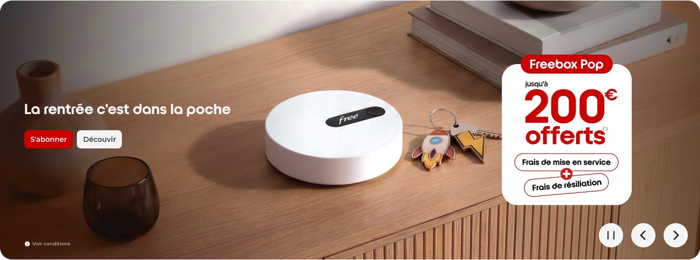 La rentrée c'est dans la poche, jusqu'à 200 € offerts avec la Freebox Pop