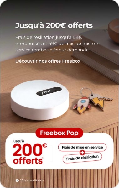Jusqu'à 200 € offerts