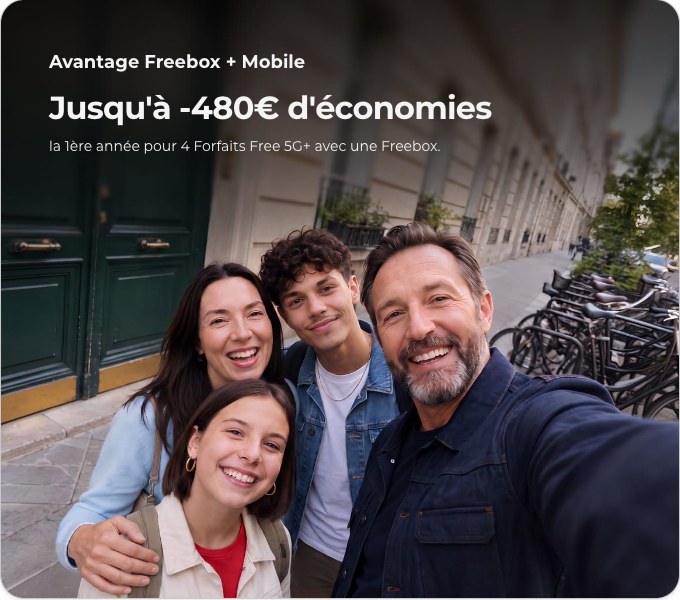 Avantage Freebox + Mobile, jusqu'à 480 € d'économies